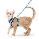 Colete ajustável macio Cat Harness rabbitgoo azul claro XS