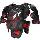 Colete Alpinestars A10 V2 Chest Protector Preto Vermelho - Colete Alpinestars A10 V2 Chest Protector Preto Vermelho -