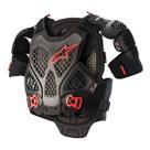 Colete Alpinestars A6 Chest Protector Preto Vermelho Colete Alpinestars A6 Chest Protector Preto Vermelho