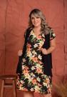 Colete Assimétrico Preto Fernanda Plus Size