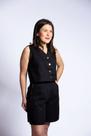 Colete Blusa Savannah Sarja 100% algodão preto