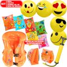 Colete Boia Salva Vidas + Boia De Braço + Bomba de Ar + Bola Colete Boia Salva Vidas + Boia De Braço + Bomba de Ar + Bola