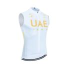Colete Ciclismo Sem Mangas De Secagem Rápida Branco Para Homens E Mulheres BORAFUL Team UAE