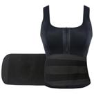 Colete cinta abdominal feminina termica camiseta modeladora redutora de medidas barriga sauna mulher