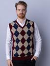 Colete com jacquard