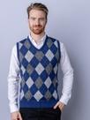 Colete com jacquard
