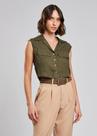 Colete Cropped Feminino Muscle Sawary Fashion