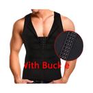 Colete de Compressão para Emagrecimento Masculino - Shapewear com 3 Fileiras de Abertura