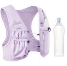 Colete de corrida Zelvot para mulheres e homens com frasco macio de 500 ml roxo