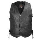 Colete de Couro Masculino SV25001 - Preto