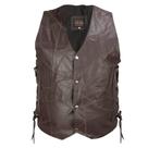 Colete de Couro Masculino SV7523 - Marrom