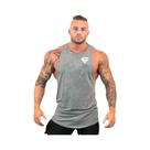 Colete De Fitness Sem Mangas Com Estampa De Diamante Para Homens, Roupas De Academia, Top Para