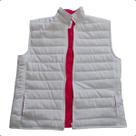Colete de Frio Feminino Puffer Bobojaco Acolchoado Cores Cor:Branco com Rosa ChoqueTamanho:GG