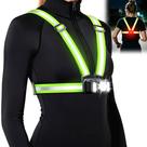 Colete de luz para corrida SUYIWEE 550 lm com refletividade 360 e proteção IPX4 Colete de luz para corrida SUYIWEE 550 lm com refletividade 360 e proteção IPX4