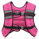 Colete de Peso ZELUS 9 kg Rosa com Faixa Refletiva para Treino