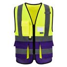 Colete de segurança A-SAFETY High Visibility Roxo e Amarelo