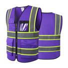Colete de segurança ASIPHITU Refletivo de Alta Visibilidade Roxo XL Colete de segurança ASIPHITU Refletivo de Alta Visibilidade Roxo XL