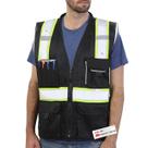 Colete de segurança Dib Safety DSV04 Reflective Black Mesh 3XL