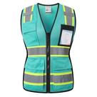 Colete de segurança HATAUNKI High Visibility para mulheres com 8 bolsos
