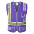 Colete de segurança HATAUNKI Retro-Reflection Security Purple 2XL