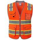 Colete de segurança JKSafety Hi-Vis, 9 bolsos, tecido de malha respirável Colete de segurança JKSafety Hi-Vis, 9 bolsos, tecido de malha respirável