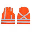 Colete de segurança Refletivo Laranja Fluorescente 1 Bolso Colete de segurança Refletivo Laranja Fluorescente 1 Bolso