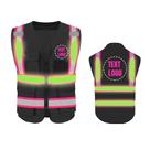 Colete de Segurança Refletivo Personalizável YOWESHOP Preto
