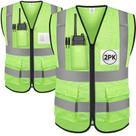 Colete de segurança refletivo TICONN High Visibility Class II Green