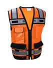 Colete de segurança REXZUS Engineer Orange Reflective Mesh XXL