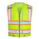 Colete de segurança SKSAFETY Classe 2 de alta visibilidade 10 bolsos 5XL Colete de segurança SKSAFETY Classe 2 de alta visibilidade 10 bolsos 5XL