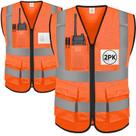 Colete de segurança TICONN 2PK Orange 3XL Classe II Mesh