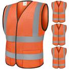 Colete de segurança TICONN 4XL de alta visibilidade ANSI II Orange 4PK