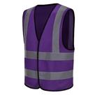 Colete de trabalho AYKRM multifuncional reflexivo de segurança roxo XS-8XL