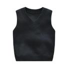 Colete De Tricô Sem Mangas Para Meninos E Meninas, Roupas Escolares De Outono E Inverno, Suéter