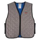 Colete Ergodyne Cooling Polymer com zíper cinza 3XL