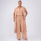 Colete fem plus size marant longo