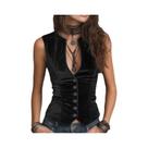 Colete Feminino De Veludo Sem Mangas Com Decote Em V, Ajuste Slim, Moda De Rua, Casaco Elegante Para