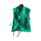 Colete Feminino Elegante Vintage Bordado Com Flor De Grua Estilo Chinês Para Primavera Verão Com