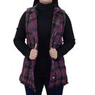 Colete Feminino Lado Avesso Alfaiataria Tweed Magenta - L121