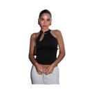 Colete Feminino Y2K Tendência De Verão Estilo Cheongsam Com Fivela, Clássico Vazado Liso Elástico