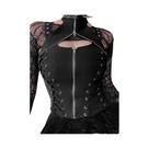 Colete Gótico Vintage Escuro Feminino Harajuku Punk Grunge Halter Corset Camiseta Alternativa