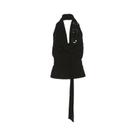 Colete Halter Preto Feminino - Solto, Casual e Respirável para Verão e Viagens