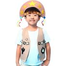 Colete Infantil de Festa Junina Com Chapeu Cangaceiro Roupa de Luxo pra Menino de 2 a 16 anos - T - 10
