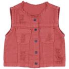 Colete Infantil Look Jeans Sarja Collor - GOIABA - 02