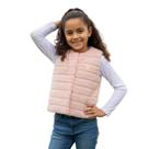 Colete Infantil Menina de Pelinho Inverno Premium Coração -