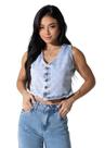 Colete Jeans Sawary - 282809 - azul clarobr G
