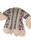 Colete kimono c/ franjas