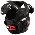 Colete leatt fusion vest 2.0 infantil + protetor cervical preto