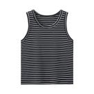 Colete Listrado Multicolorido Para Crianças 1/2/3 Peças, Camiseta Confortável Para Meninos E