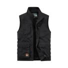 Colete Masculino Casual De Cor Sólida Com Múltiplos Bolsos, Fino E Leve Para Pesca E Caminhada